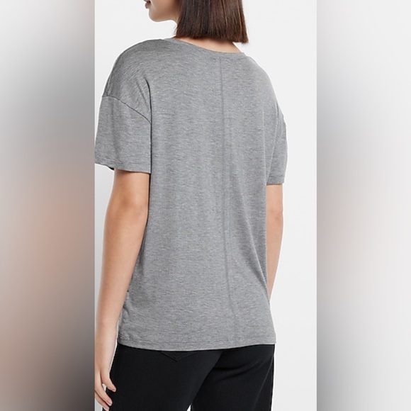 EXPRESS Women's Supersoft Relaxed Crew
Neck Tee color heather gray size medium - Picture 2 of 3